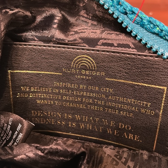 Kurt Geiger Blue Crochet Women's Bag, NWT - Picture 6 of 7